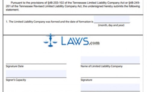 Form SS-4232 Certificate of Formation